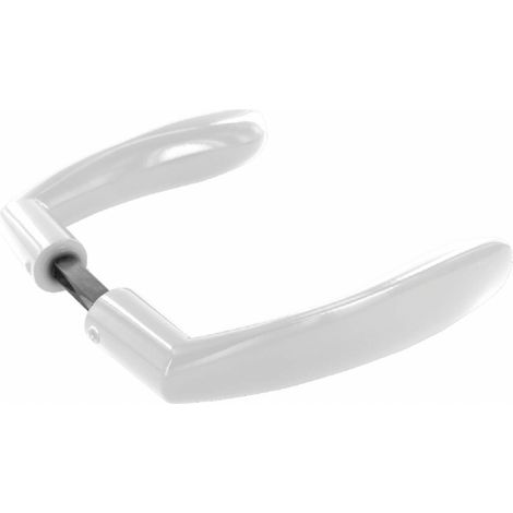 Béquille double marina pour épaisseur de porte de 90 à 120 mm Blanc