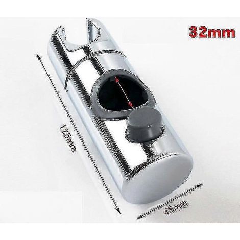 Support de pommeau de douche réglable avec ventouse, fixation murale universelle, rotatif, en matériau ABS résistant à la corrosion, tube rond de 30 mm.