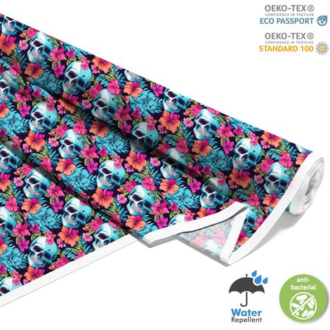 TESSUTI DECORATIVI PER ESTERNI OXFORD - Motivo Teschio I DX4072 (1/5)