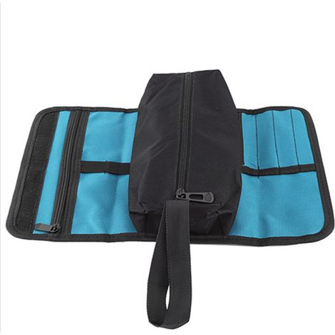 Sacoche de rangement pliable pour outils d'électricien professionnel, pratique et facile à transporter (1/5)