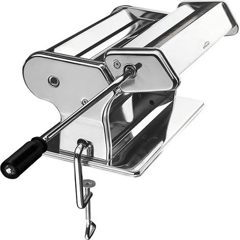 Macchina stendipasta 260 mm, macchina manuale offre 9 tagli diversi, colore argento (1/5)