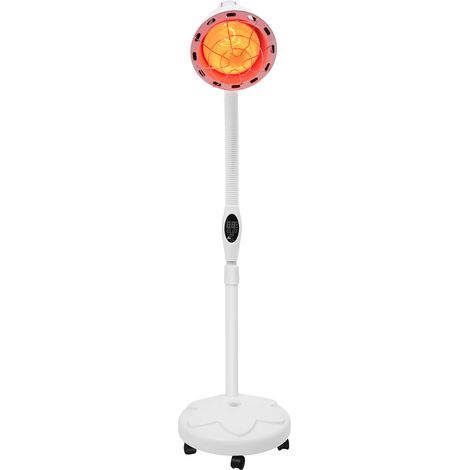 275W Lampe de soin infrarouge rouge à 5 roues, lampe chauffante infrarouge lointain sur pied avec réglage précis de la durée et de la température, pour salon de beauté à domicile, Luminaire (1/5)