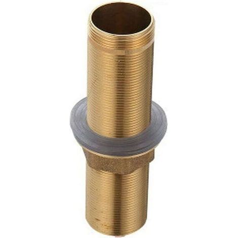 Raccord de robinet à tige filetée unique 100 mm – Kit écrou verrouillage + mamelon – Raccord tuyau fileté extension M32 x 100 mm (1/5)