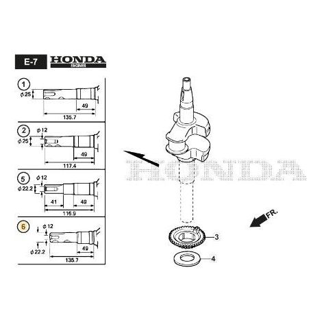 ORIGINAL STIGA KURBELWELLE – 118551804/0