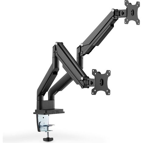 Digitus Uni. Dual Monitorhalter GDF/KB mit Gasdruckfeder und Klemmbefestigung (DA-90395)