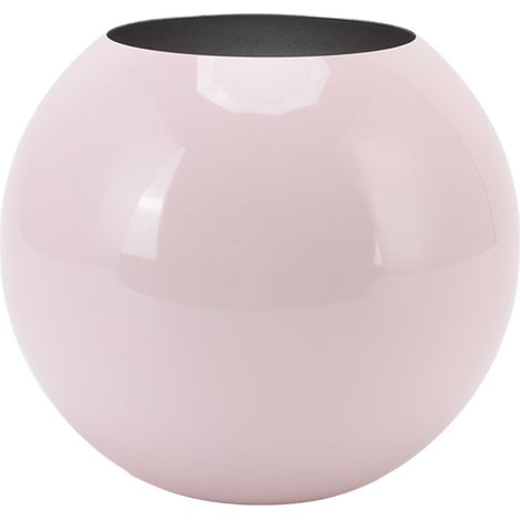 Vase rond design nordique moderne en acier inoxydable, petit vase à fleurs rose, décoration de table pour salon ou bureau (1/5)