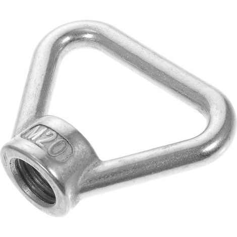 Écrou à Œil en Acier Inoxydable M20 Robuste Design Triangulaire, Résistance Élevée Levage en Kayak et Équipements Métallurgiques (1/5)
