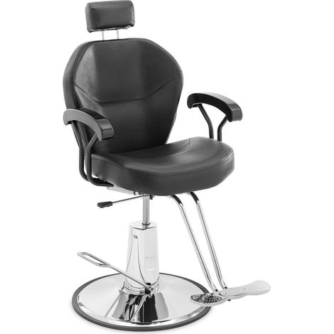 Physa Ilfordk Friseur- und Kosmetikstuhl mit Kopf- und Fußstütze – schwarz (1/5)