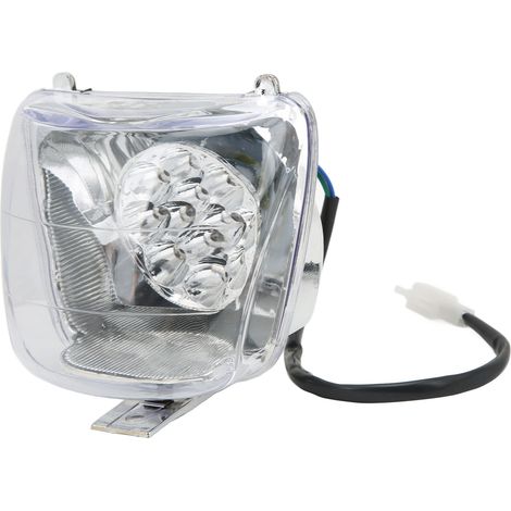 Phare LED 12V pleins/croisements IP67 étanche universel pour motos, véhicules électriques et quads (1/5)