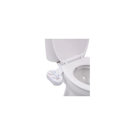 Bidet-Aufsatz für WC-Sitz, Warm-/Kaltwasser, Einzeldüse - Crezuo