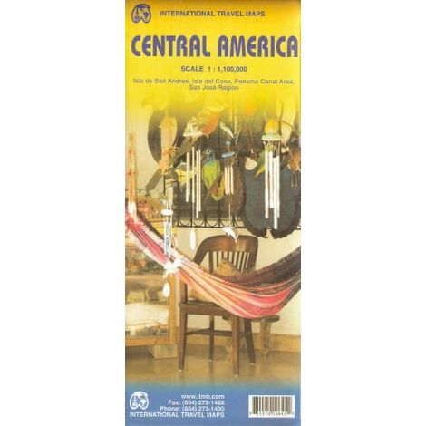 Centroamérica. Guatemala, Honduras, El Salvador, Nicaragua, Costa Rica, Panamá. Mapa vial. itmb (1/3)