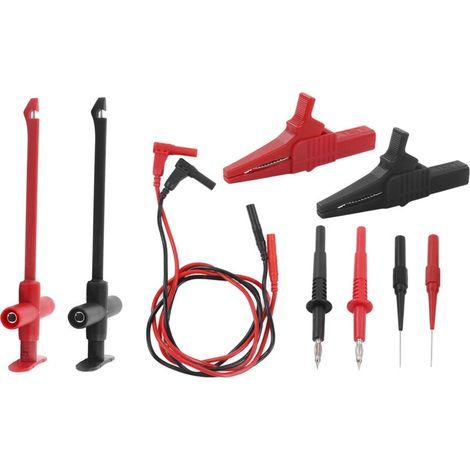 Kit de fils de Test multimètre, pince Crocodile, sonde fiche banane pour réparation électronique JT8001-1 (1/4)