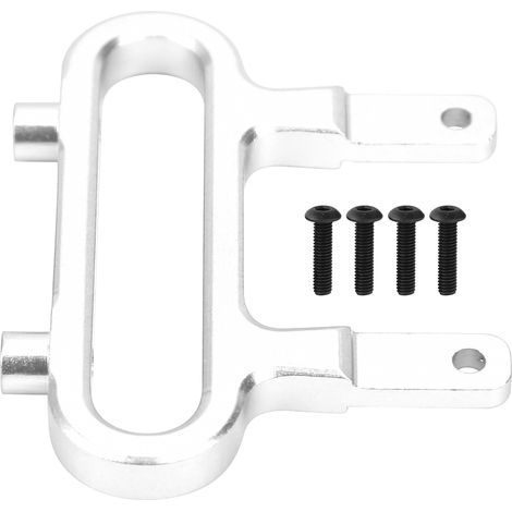 Pare-chocs avant et arrière en alliage d'aluminium pour voiture REDCAT 1/10 XTE RC - Accessoire de protection argenté (1/5)