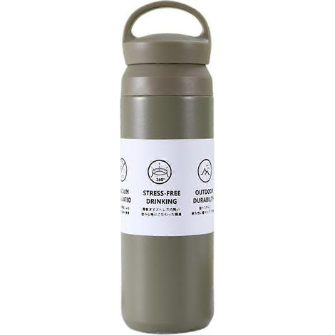 Tasse isotherme portable japonaise en acier inoxydable au design épuré et artistique