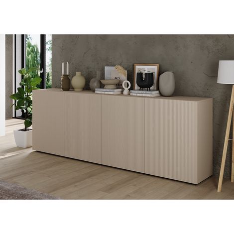 Buffet/bahut moderne 241 cm coloris cachemire Janeiro (1/5)