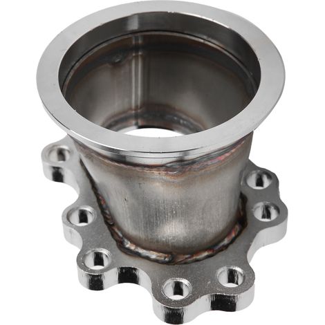 Bride d'adaptation pour turbocompresseur automobile, 8 boulons, acier inoxydable 3 pouces, compatible avec Garrett GT25/GT28/T25/T28 (1/5)