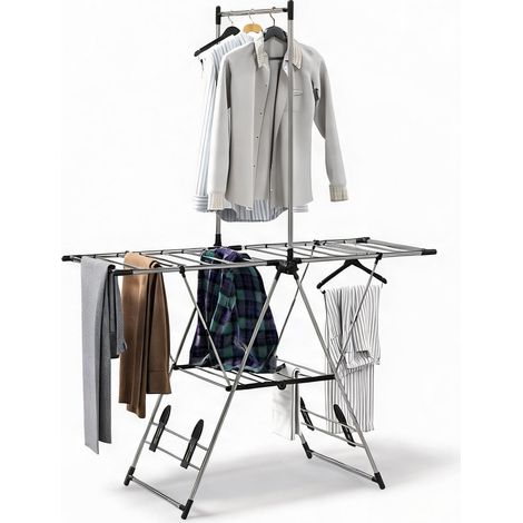 Porte-manteau plata en acero Inoxidable PP 139 x 62,5 x 201 cm (1/5)