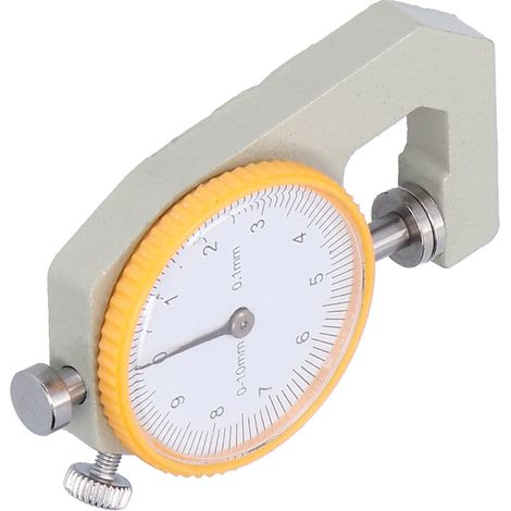 Jauge d'épaisseur à cadran 0-10mm pour cuir, outil de mesure de précision pour maroquinerie et travail du cuir (1/5)