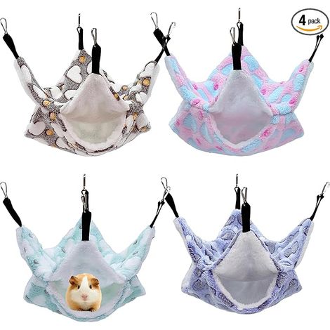 Small Pet Hammock Hanging for Ferret, Hamster, Rat, Squirrel, Chinchilla, Guinea Pig (1/5)