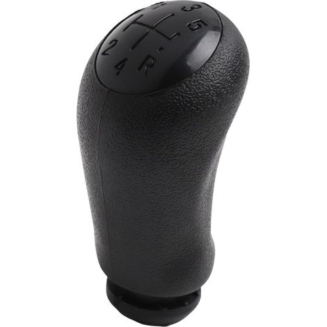 Pomello del cambio manuale a 5 marce per Clio III (2005-2009), Mégane II (2002-2008) e Kangoo - Pomello del cambio in plastica nera con regolazione (1/5)