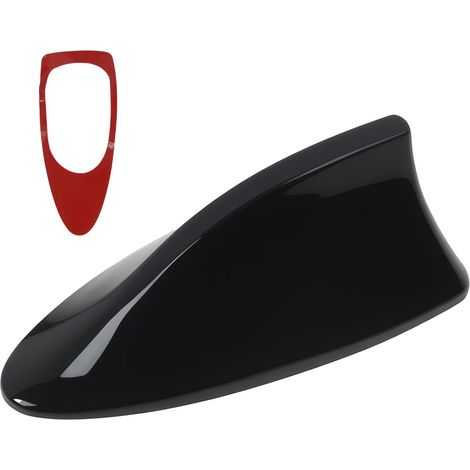 Décoration D'antenne de Toit D'aileron, Courte 17cm Antenne Requin Universelle pour Voiture, Toit Style Aileron avec Réception Antenne Radio Voiture AM/FM, Design Moderne Accessoire Voiture Tuning (1/5)