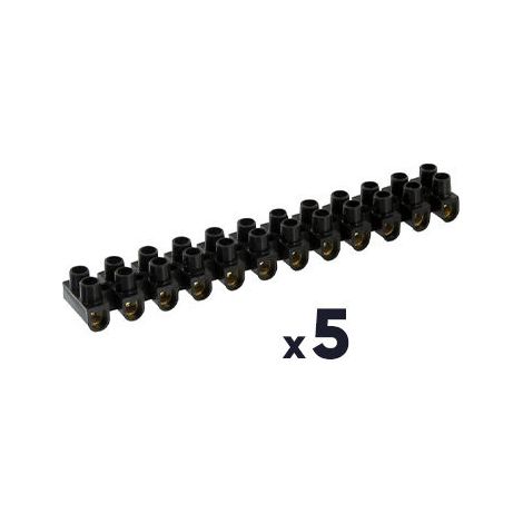 5 BARRETTE NOIR 4MM 12 BO DHOME
