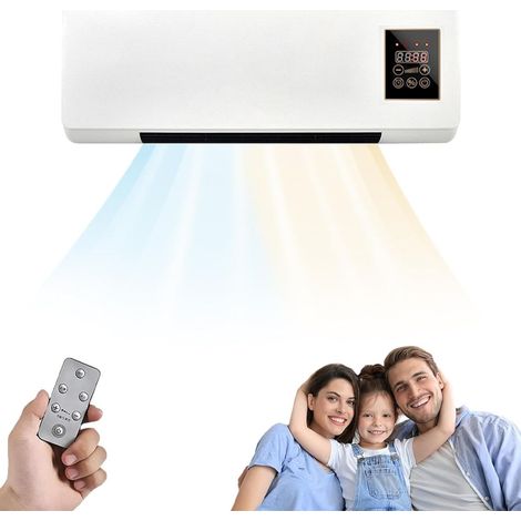 Portable air conditioner with remote control, providing rapid cooling and heating, suitable for home or office use (1/5)