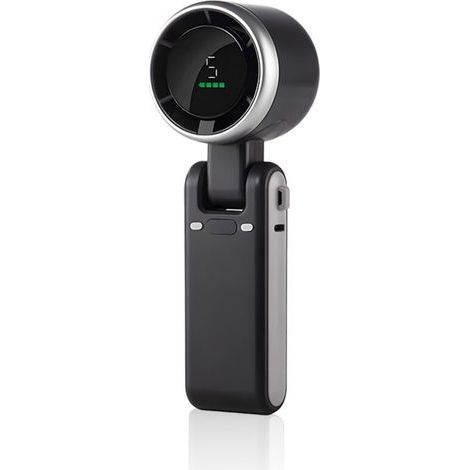 Ventilateur portable pliable avec charge rapide USB-C, batterie intégrée 3600 mAh, 5 niveaux de vitesse réglables, câble de chargement inclus, autonomie jusqu’à 6 heures de refroidissement (1/5)