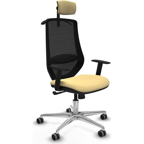 piqueras-y-crespo Mardos silla de oficina crema ergonómica