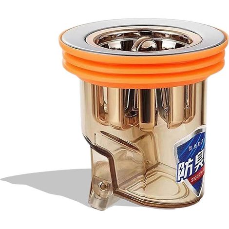 Bonde de sol à induction par gravité, désodorisant pour WC, anti-odeurs, joint d'étanchéité à ouverture automatique, sans odeur, pour salle de bain et WC. (1/4)