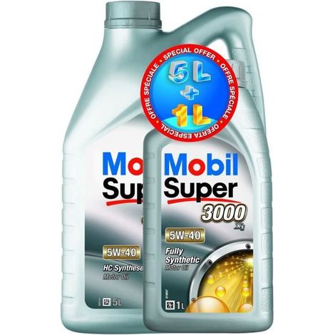 MOBIL Huile moteur synthétique S3000 - 5W40 - 5+1 L