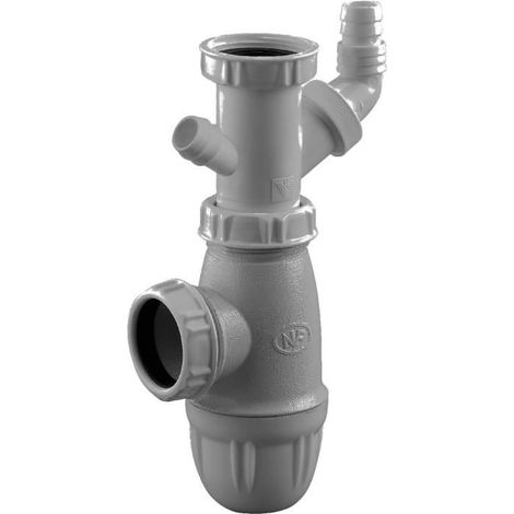 Siphon avec prise machine à laver Neptune Ø 40mm (1/2)