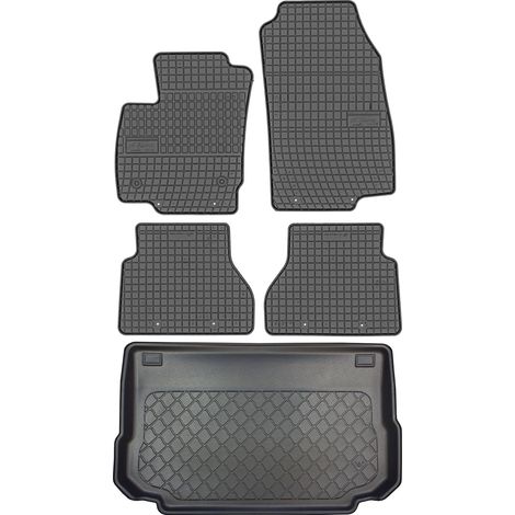 Fiat B-Max Minivan de 09.2012 a 11.2017 SET - Alfombrillas de goma para coche + alfombrilla para maletero (1/5)