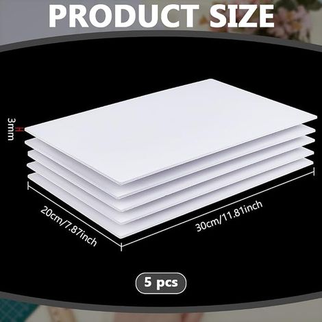 Panneau de Mousse PVC Panneau de Mousse Blanche Panneau D'Affichage Rectangulaire en Mousse PVC Présentations Panneaux de Signalisation L'Artisanat (1/3)