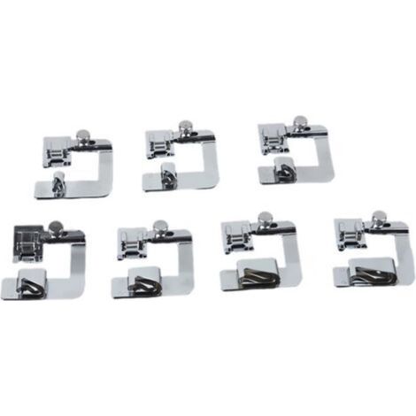 Pieces Sewing Machine Presser Foot Hem Foot 3/8 4/8 5/8 6/8 7/8 8/8in Hem Foot (1/4)