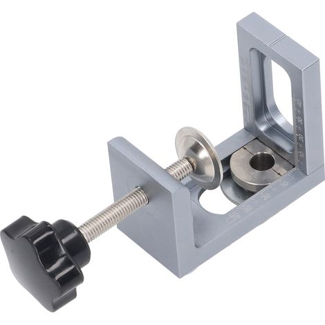 Gabarit de perçage en aluminium pour assemblage bois, kit de chevilles précis avec guide de positionnement rapide (1/5)