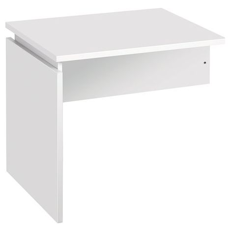 Retour bureau suspendu Ineo réglable en hauteur plateau blanc L 80 x P 60 cm - blanc - Maxiburo