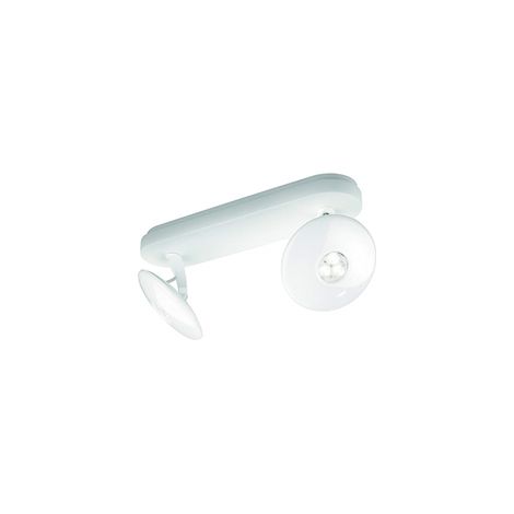 HYVES HYVES - 2 spot - Barra metallo bianco testa tonda con vetro lucido (1/2)