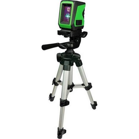 Imex 012-L2GS Green Cross Line Laser Level 20m Range Self Levelling + Tripod+Bag (1/5)