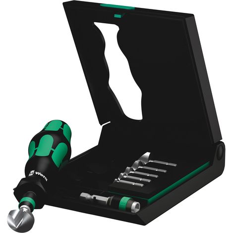 Wera 845/8 1-nutiger Kegelsenker-Satz, 8-teilig Bits Rapidaptor Schnellwechselfutter (1/5)