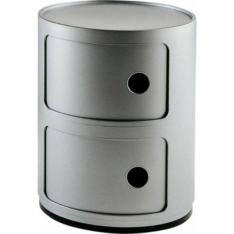 Kartell Componibili mueble de almacenamiento plata negro rojo blanco