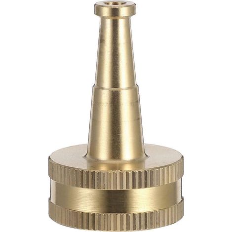 Golden Brass Garden Water Hose Nozzle for Car Washing 2Pcs Sprayer (1/5)