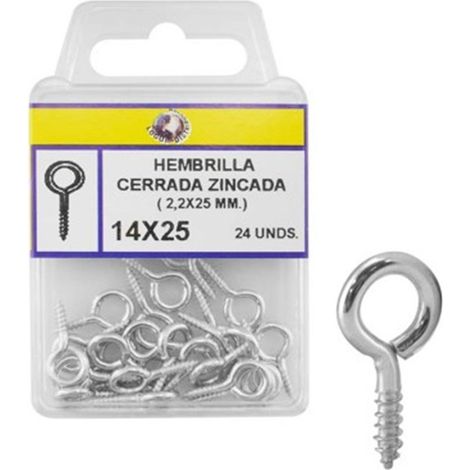 Blister con presa chiusa zincata - 14x25mm