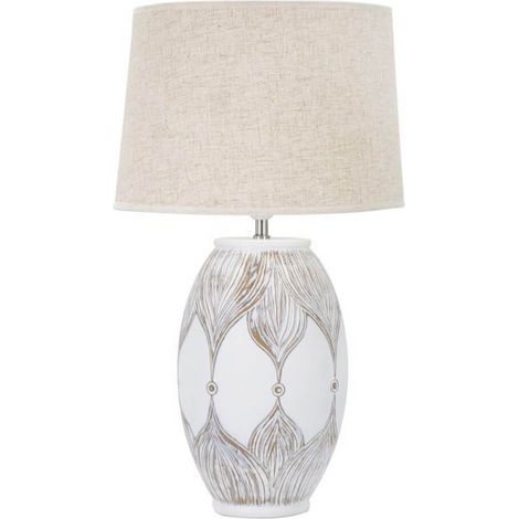Lampada da tavolo in resina con paralume Atene (1/5)