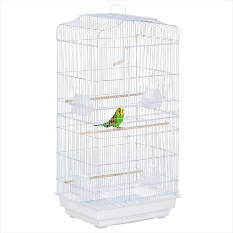 Cage pour oiseaux d'intérieur en métal avec accessoires (1/5)