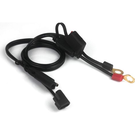 Chargeur de batterie de moto avec interrupteur à déconnexion rapide SAE Rotary Round Terminal (1/5)