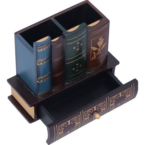 Kreative Aufbewahrungsbox im europäischen Stil, Bürodekoration, Vintage- und personalisierter Stiftehalter (kleine Größe) (1/5)