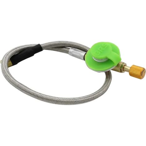 Tuyau à gaz BRS de 6 mm de diamètre intérieur avec valve, accessoire pour réchaud à essence/mazout portable, pour équipement de camping extérieur. (1/4)