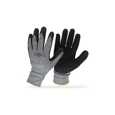 Handschuhe aus Glasfaser und Spandex, mit Latexbeschichtung und Vibrationsschutz. Größe 10/L. CE-Normen EN420 und EN388 - 3543.