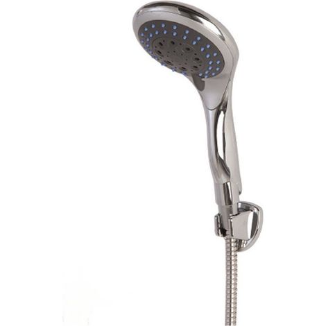 TrAdE Shop Traesio - Soffione Doccia In Abs Cromato Miscelatore Shower Doccetta 5 Tipi Getto - (1/2)